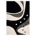 thumbnail image 1 of SAFAVIEH Florida Laidley Geometric Shag Area Rug, Black/Ivory, 3'3" x 5'3", 1 of 5