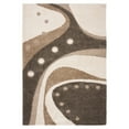 thumbnail image 1 of SAFAVIEH Florida Laidley Geometric Shag Area Rug, Dark Blue/Ivory, 8' x 10', 1 of 10