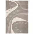 thumbnail image 1 of SAFAVIEH Florida Laidley Geometric Shag Area Rug, Grey/Ivory, 4' x 6', 1 of 10