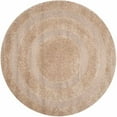 thumbnail image 1 of SAFAVIEH Florida Mason Bordered Shag Area Rug, Beige, 4' x 4' Round, 1 of 10