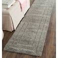 thumbnail image 1 of SAFAVIEH Florida Mason Bordered Shag Runner Rug, Grey, 2'3" x 10', 1 of 7