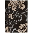 thumbnail image 1 of SAFAVIEH Florida Merrick Floral Shag Area Rug, Dark Brown/Smoke, 8' x 10', 1 of 9