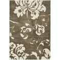 thumbnail image 1 of SAFAVIEH Florida Merrick Floral Shag Area Rug, Smoke/Beige, 4' x 6', 1 of 8