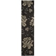 thumbnail image 1 of SAFAVIEH Florida Merrick Floral Shag Runner Rug, Dark Brown/Smoke, 2'3" x 11', 1 of 8