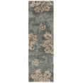 thumbnail image 1 of SAFAVIEH Florida Merrick Floral Shag Runner Rug, Grey/Beige, 2'3" x 7', 1 of 8