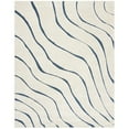 thumbnail image 1 of SAFAVIEH Florida Tabitha Geometric Waves Shag Area Rug, Cream/Blue, 8' x 10', 1 of 11