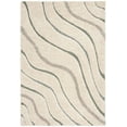 thumbnail image 1 of SAFAVIEH Florida Tabitha Geometric Waves Shag Area Rug, Cream/Light Blue, 4' x 6', 1 of 6