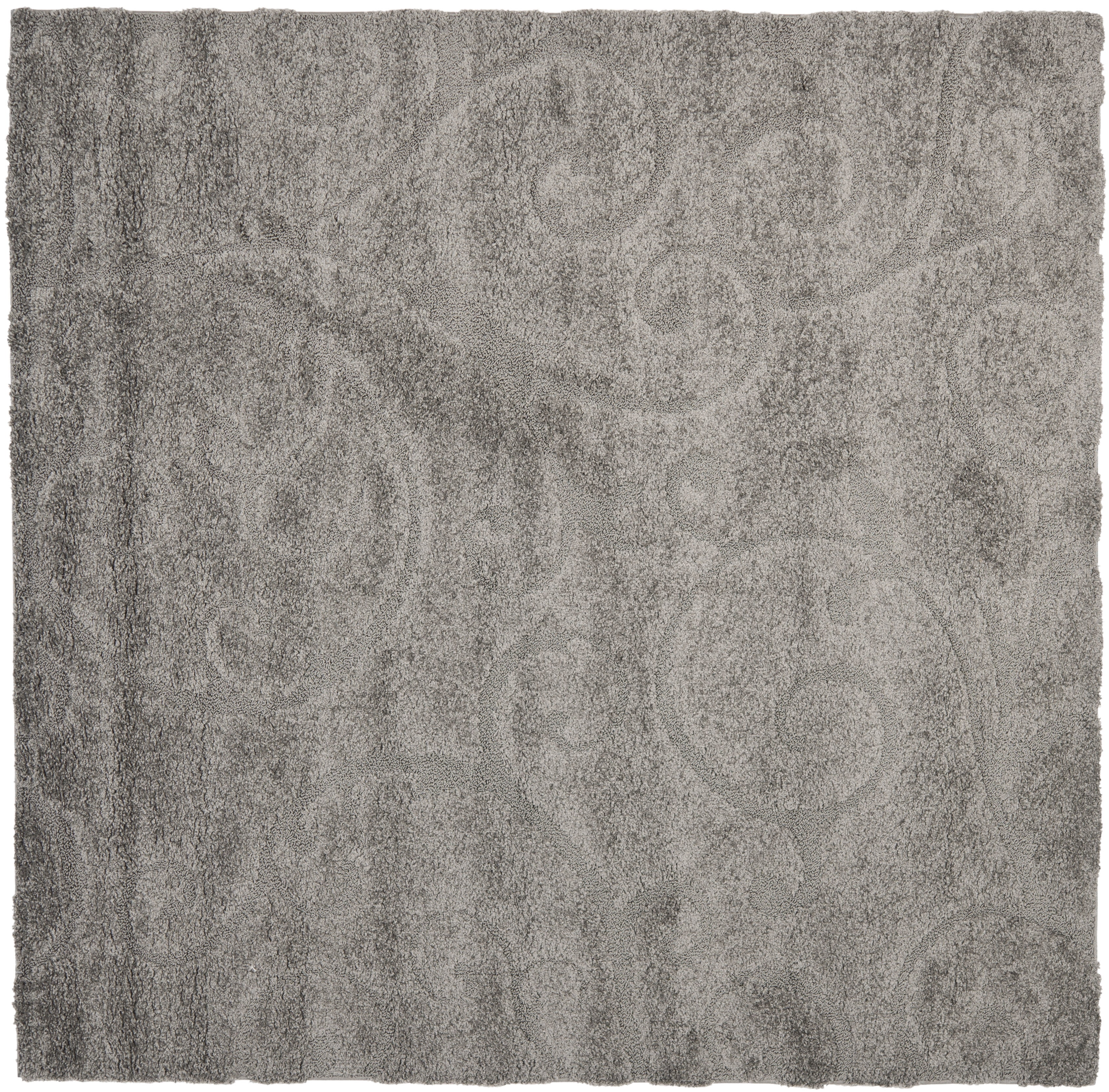 SAFAVIEH Florida Tamzen Abstract Shag Area Rug, Cream, 11' x 11' Round