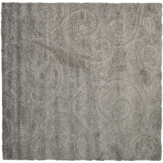 SAFAVIEH Florida Tamzen Abstract Shag Area Rug, Cream, 11' x 11' Round