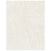 SAFAVIEH Florida Tamzen Abstract Shag Area Rug, Cream, 3'3" x 5'3"
