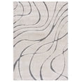 thumbnail image 1 of SAFAVIEH Florida Tamzen Abstract Shag Area Rug, Cream/Grey, 6' x 8', 1 of 14