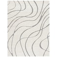 thumbnail image 1 of SAFAVIEH Florida Tamzen Abstract Shag Area Rug, Cream/Grey, 9'6" x 13', 1 of 14
