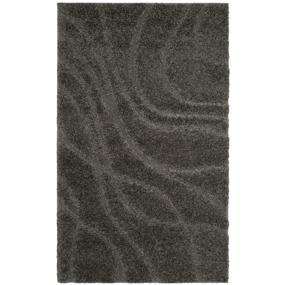 SAFAVIEH Florida Tamzen Abstract Shag Area Rug, Grey, 2' x 3'