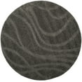 thumbnail image 1 of SAFAVIEH Florida Tamzen Abstract Shag Area Rug, Grey, 5' x 5' Round, 1 of 11