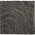 thumbnail image 1 of SAFAVIEH Florida Tamzen Abstract Shag Area Rug, Grey, 5' x 5' Square, 1 of 8