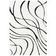 thumbnail image 1 of SAFAVIEH Florida Tamzen Abstract Shag Area Rug, Ivory/Black, 6' x 8', 1 of 10