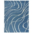 thumbnail image 1 of SAFAVIEH Florida Tamzen Abstract Shag Area Rug, Light Blue/Cream, 6'7" x 6'7" Round, 1 of 10
