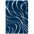 thumbnail image 1 of SAFAVIEH Florida Tamzen Abstract Shag Area Rug, Navy/Ivory, 2'3" x 4', 1 of 11
