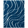 thumbnail image 1 of SAFAVIEH Florida Tamzen Abstract Shag Area Rug, Navy/Ivory, 6'7" x 6'7" Round, 1 of 4