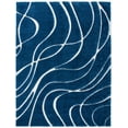 thumbnail image 1 of SAFAVIEH Florida Tamzen Abstract Shag Area Rug, Navy/Ivory, 8'6" x 12', 1 of 11