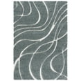 thumbnail image 1 of SAFAVIEH Florida Tamzen Abstract Shag Area Rug, Sage/Ivory, 4' x 6', 1 of 9