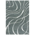 thumbnail image 1 of SAFAVIEH Florida Tamzen Abstract Shag Area Rug, Sage/Ivory, 8' x 10', 1 of 9