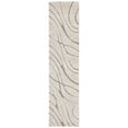 thumbnail image 1 of SAFAVIEH Florida Tamzen Abstract Shag Runner Rug, Cream/Beige, 2'3" x 21', 1 of 5