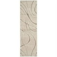 thumbnail image 1 of SAFAVIEH Florida Tamzen Abstract Shag Runner Rug, Cream/Beige, 2'3" x 7', 1 of 5