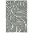 thumbnail image 1 of SAFAVIEH Florida Tamzen Abstract Shag Runner Rug, Light Grey/Ivory, 2'3" x 9', 1 of 9