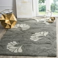 thumbnail image 1 of SAFAVIEH Florida Teodor Floral Shag Area Rug, Grey/Beige, 3'3" x 5'3", 1 of 9