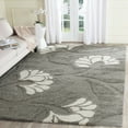 thumbnail image 1 of SAFAVIEH Florida Teodor Floral Shag Area Rug, Grey/Beige, 8' x 10', 1 of 7