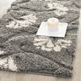 thumbnail image 1 of SAFAVIEH Florida Teodor Floral Shag Runner Rug, Grey/Beige, 2'3" x 7', 1 of 10
