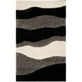 thumbnail image 1 of SAFAVIEH Florida Tyler Geometric Waves Shag Runner Rug, Grey/Black, 2'3" x 5', 1 of 5