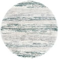 thumbnail image 1 of SAFAVIEH Fontana Danica Abstract Shag Area Rug, Ivory/Green, 6'7" x 6'7" Round, 1 of 7