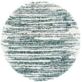 thumbnail image 1 of SAFAVIEH Fontana Danny Abstract Shag Area Rug, Green/Ivory, 6'7" x 6'7" Round, 1 of 7