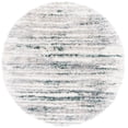 thumbnail image 1 of SAFAVIEH Fontana Danny Abstract Shag Area Rug, Ivory/Green, 6'7" x 6'7" Round, 1 of 7