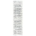 thumbnail image 1 of SAFAVIEH Fontana Danny Abstract Shag Runner Rug, Ivory/Grey, 2'3" x 14', 1 of 9