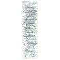 thumbnail image 1 of SAFAVIEH Fontana Danny Abstract Shag Runner Rug, Ivory/Teal, 2'3" x 12', 1 of 8