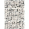 thumbnail image 1 of SAFAVIEH Fontana Daphne Block Shag Area Rug, Ivory/Grey, 3' x 5', 1 of 10