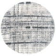 thumbnail image 1 of SAFAVIEH Fontana Daragh Abstract Shag Area Rug, Ivory/Grey, 5'3" x 5'3" Round, 1 of 8