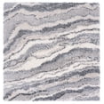 thumbnail image 1 of SAFAVIEH Fontana Darell Abstract Shag Area Rug, Grey/Ivory, 6'7" x 6'7" Square, 1 of 8