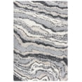 thumbnail image 1 of SAFAVIEH Fontana Darell Abstract Shag Area Rug, Grey/Ivory, 6'7" x 9', 1 of 8