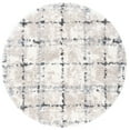 thumbnail image 1 of SAFAVIEH Fontana Daria Geometric Shag Area Rug, Grey/Ivory, 8' x 8' Round, 1 of 8