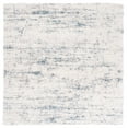 thumbnail image 1 of SAFAVIEH Fontana Darian Abstract Shag Area Rug, Ivory/Teal, 3' x 3' Square, 1 of 8