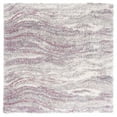 thumbnail image 1 of SAFAVIEH Fontana Darien Abstract Shag Area Rug, Pink/Grey, 3' x 3' Square, 1 of 8