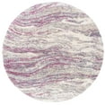 thumbnail image 1 of SAFAVIEH Fontana Darien Abstract Shag Area Rug, Pink/Grey, 6'7" x 6'7" Round, 1 of 8