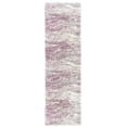 thumbnail image 1 of SAFAVIEH Fontana Darien Abstract Shag Runner Rug, Pink/Grey, 2'3" x 8', 1 of 8
