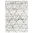 thumbnail image 1 of SAFAVIEH Fontana Darina Diamond Shag Area Rug, Green/Ivory, 6'7" x 9', 1 of 7