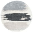 thumbnail image 1 of SAFAVIEH Fontana Dashiell Abstract Shag Area Rug, Grey/Ivory, 6'7" x 6'7" Round, 1 of 8
