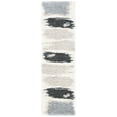 thumbnail image 1 of SAFAVIEH Fontana Dashiell Abstract Shag Runner Rug, Grey/Ivory, 2'3" x 6', 1 of 8